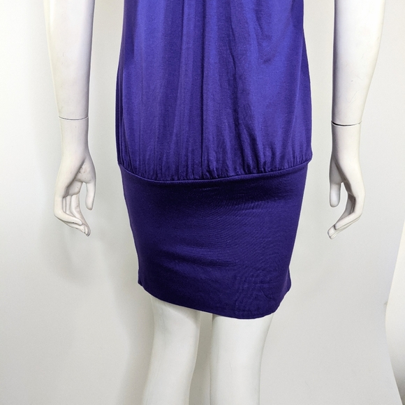 Purple Bobycon Bubble Y2K Dress Summer Club - Picture 5 of 9